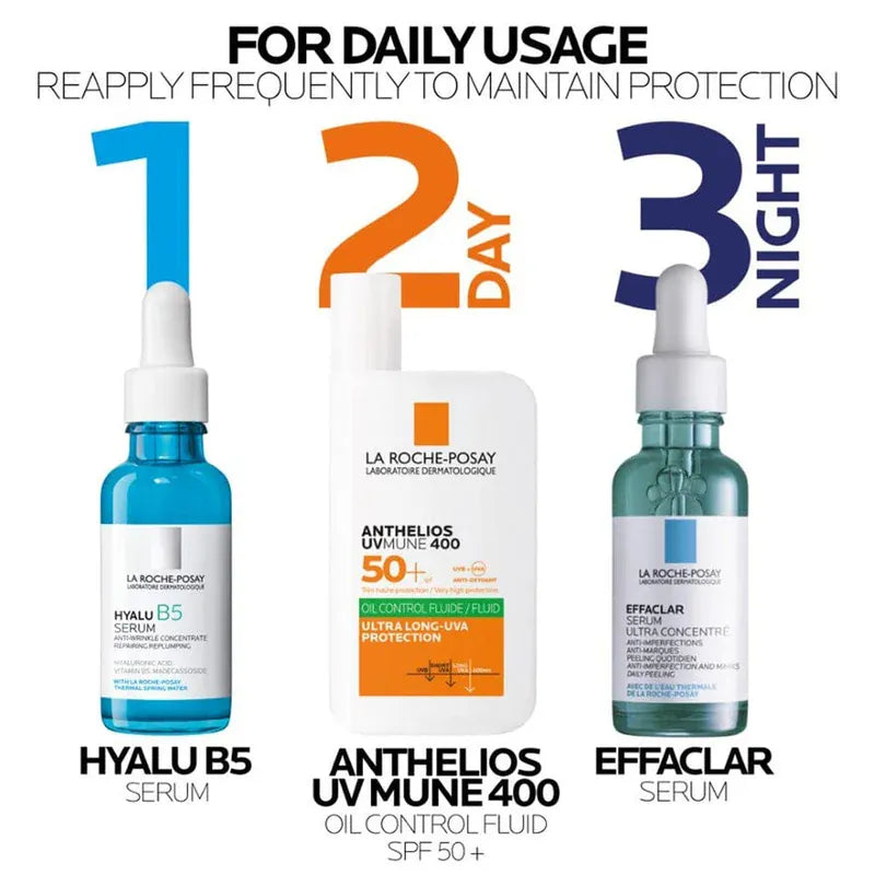 La Roche-Posay Anthelios UVMune 400 Oil Control Fluid SPF50+ 50ml Skin Care La Roche-Posay UVMune 400 Oil Control SPF50+ 50ml | Lir Pharmacy