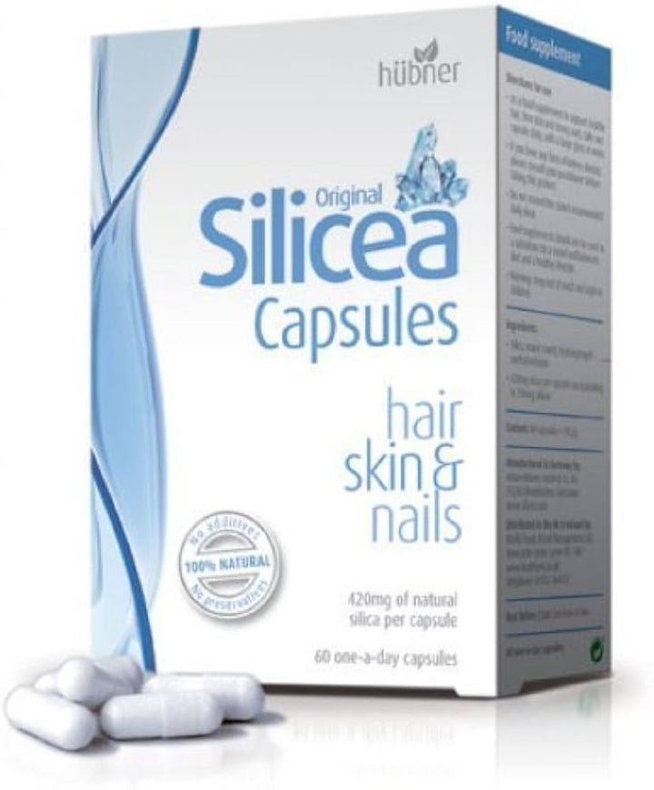 Hubner Silica Capsules - Hair, Skin, Nails & Bones (30) Skin Hair and Nails