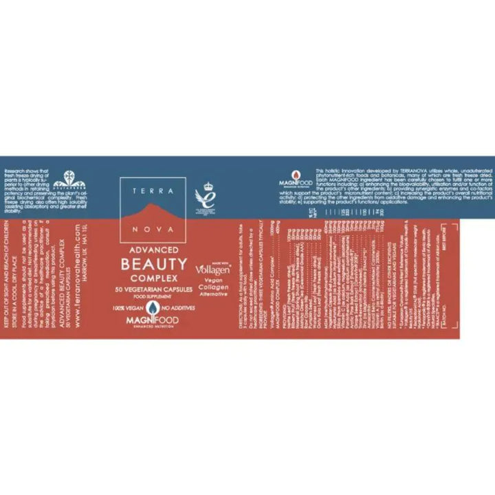 Terranova Advanced Beauty Complex 50 Skin Hair and Nails Terranova Advanced Beauty Complex 50