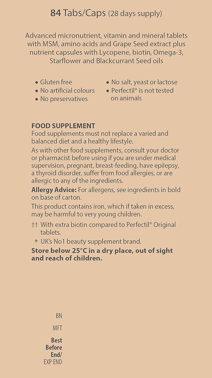Vitabiotics Perfectil Max Dual Pack (56 & 28) Skin Hair and Nails Vitabiotics Perfectil Max Dual Pack (56 & 28)