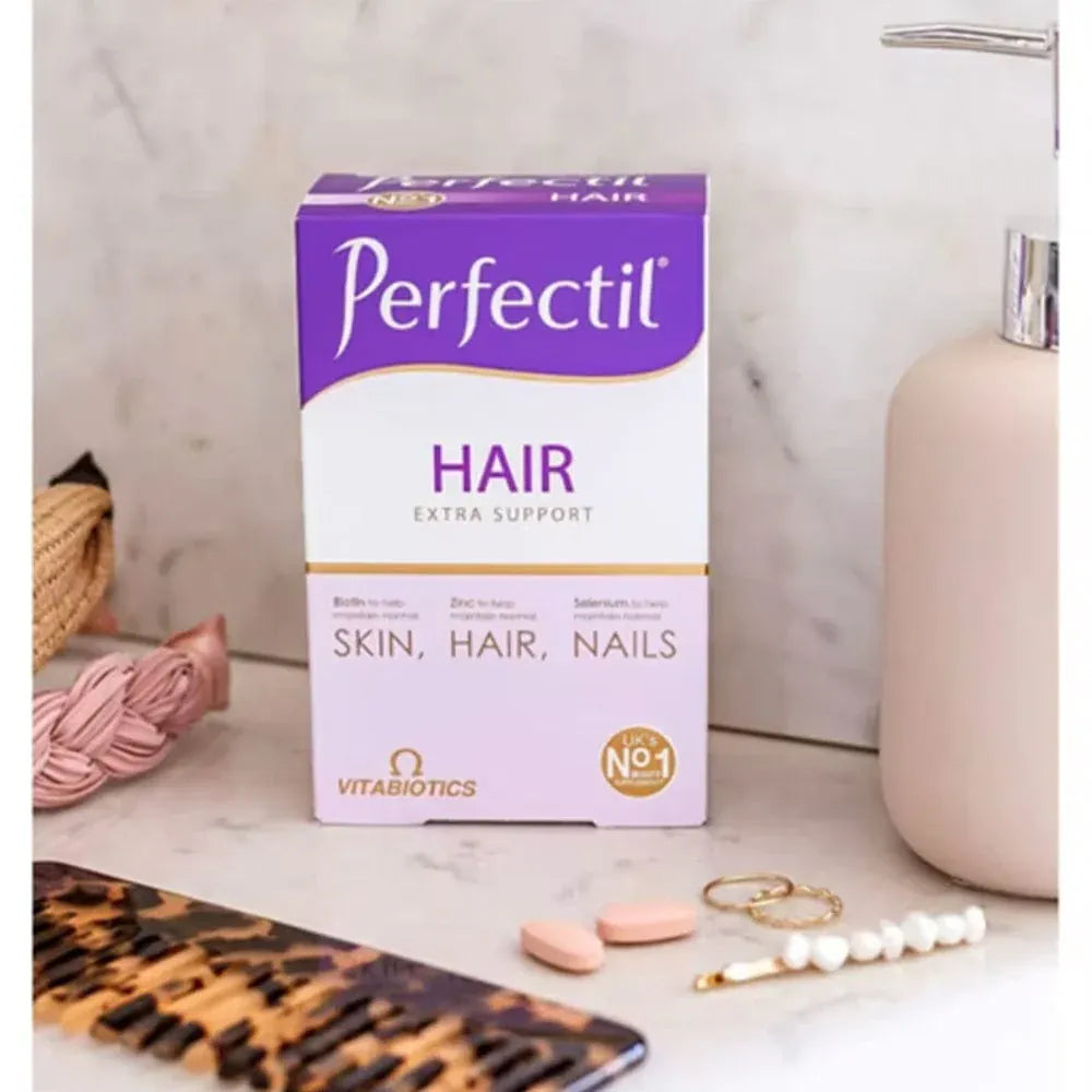 Vitabiotics Perfectil Plus Hair 60 Tablets Skin Hair and Nails Vitabiotics Perfectil Plus Hair 60 Tablets | Hair Support Ireland