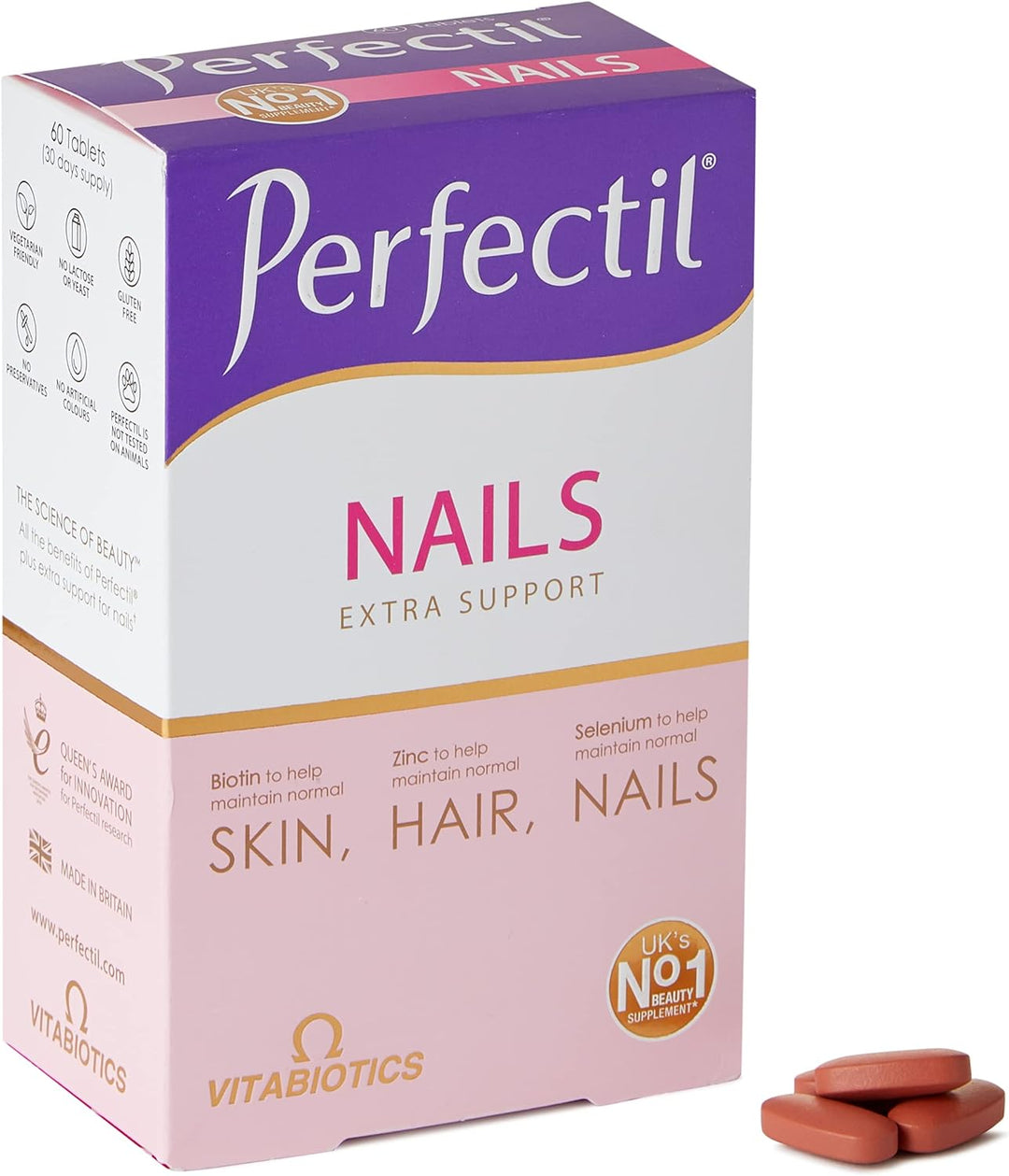 Vitabiotics Perfectil Plus Nails (60) Skin Hair and Nails