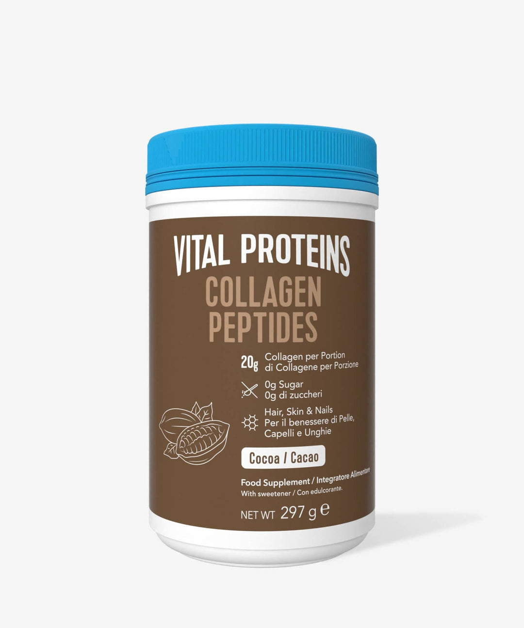 Vital Proteins Original Collagen Peptides Cocoa Flavour 297g Skincare and Body Vital Proteins Original Collagen Peptides Cocoa Flavour 297g