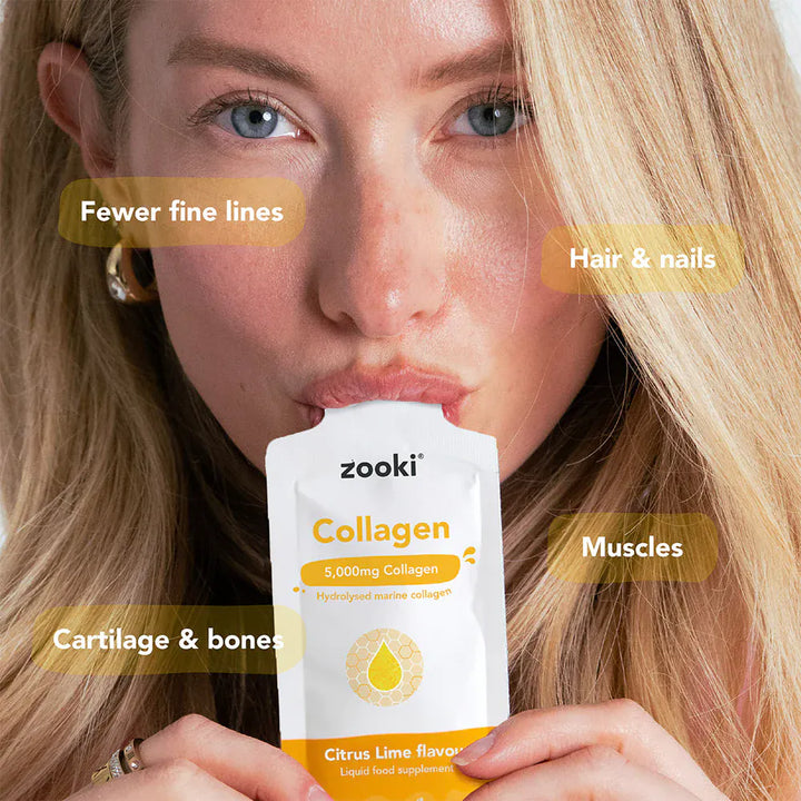 Your Zooki Marine Collagen Citrus Lime 14 Sachets Skincare and Body Your Zooki Marine Collagen Citrus Lime 14 Sachets | Liquid Collagen