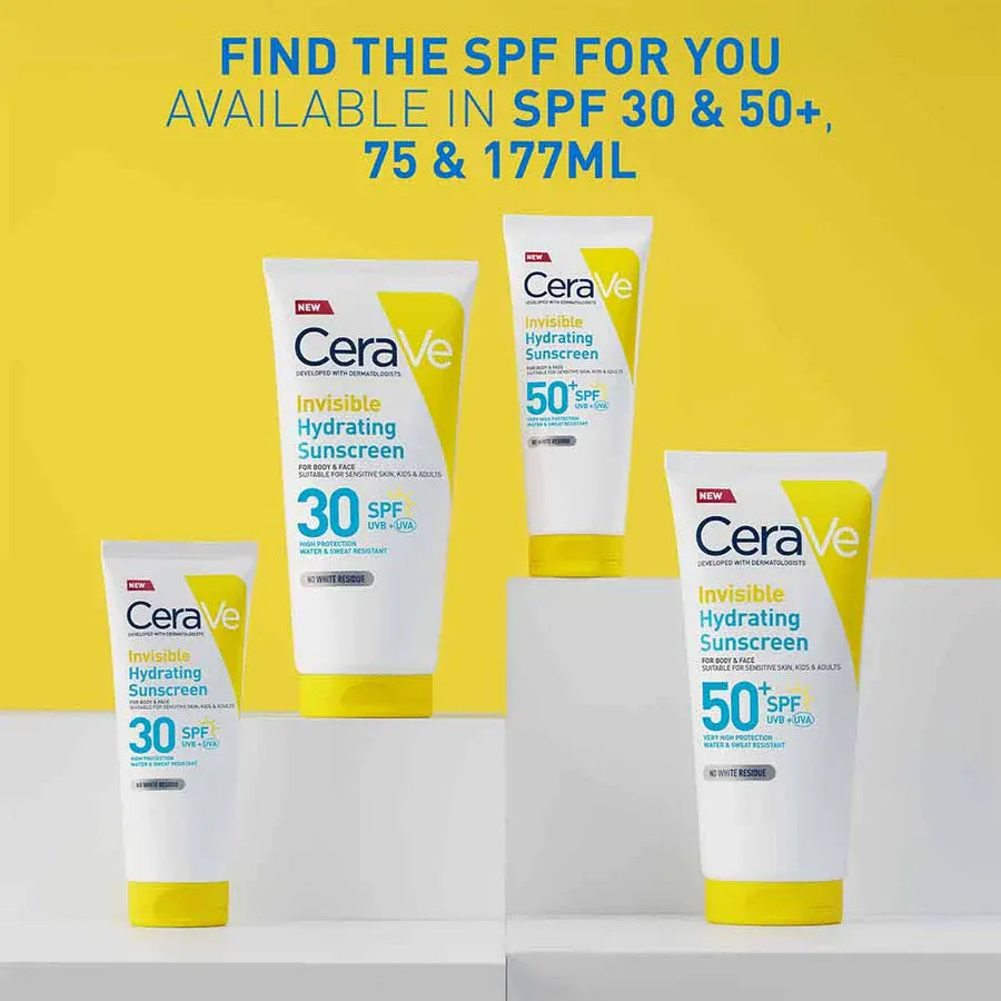 CeraVe Invisible Hydrating Sunscreen SPF50 177ml SKINCARE CeraVe Invisible Hydrating Sunscreen SPF50 177ml