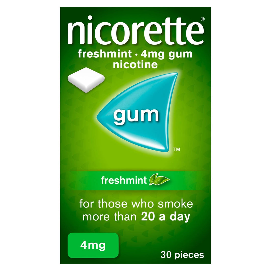 Nicorette - 4mg Freshmint Nicotine Gum (30) Smoking Cessation