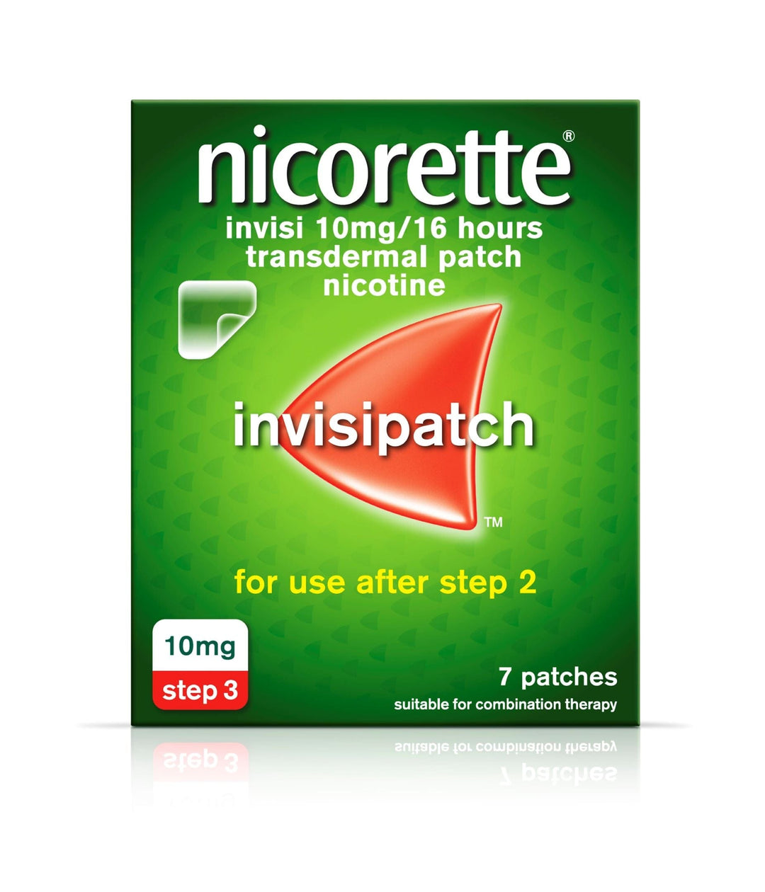 Nicorette Invisi 10mg Nicotine - Step 3 Patches (7) Smoking Cessation PA0330/037/005