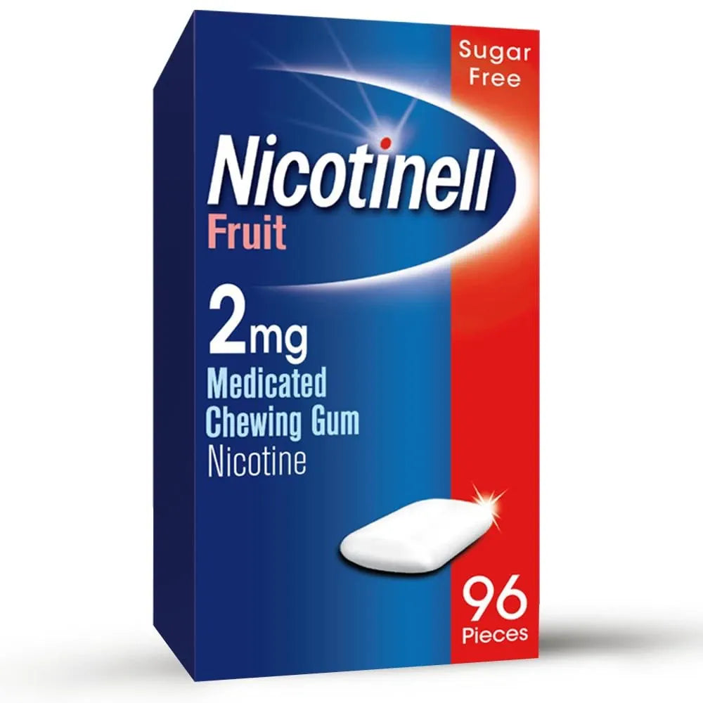 Nicotinell Fruit Gum 2mg 96 Pieces Smoking Cessation Nicotinell Fruit Gum 2mg 96 Pieces | Stop Smoking Aid Ireland