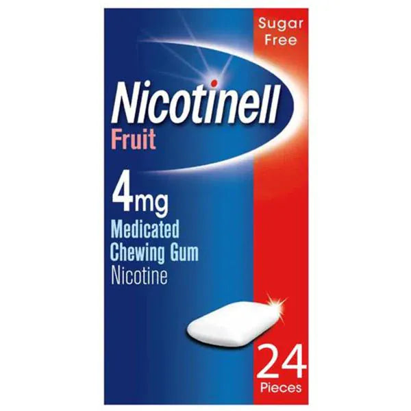 Nicotinell Fruit Gum 4mg 24 Pieces Smoking Cessation Nicotinell Fruit Gum 4mg 24 Pieces | Stop Smoking Aid Ireland