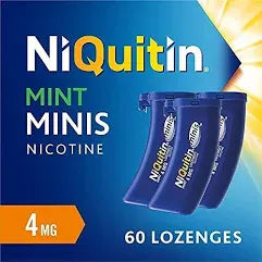 NiQuitin 4mg Nicotine Mini Mint Lozenges 60 Smoking Cessation NiQuitin 4mg Mini Mint Lozenges 60 | Stop Smoking Aid