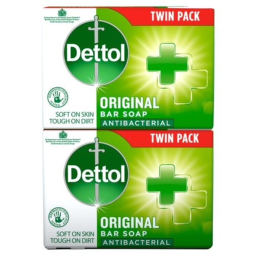 Dettol Original Bar Soap Twin Pack (2x100g) Soap and Hand Wash