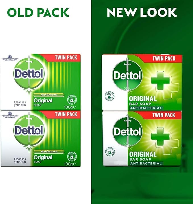 Dettol Original Bar Soap Twin Pack (2x100g) Soap and Hand Wash