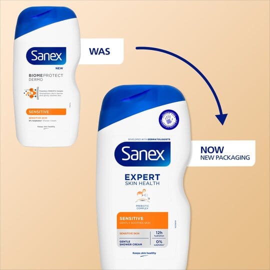 Sanex Expert Skin Health Sensitive Shower Cream 450Ml Soap and Hand Wash