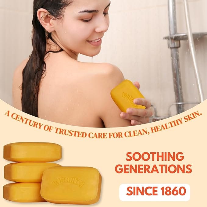 Wrights Traditional Coal Tar Soap (4 x 125g) Soap and Hand Wash Wrights Traditional Coal Tar Soap (4 x 125g)