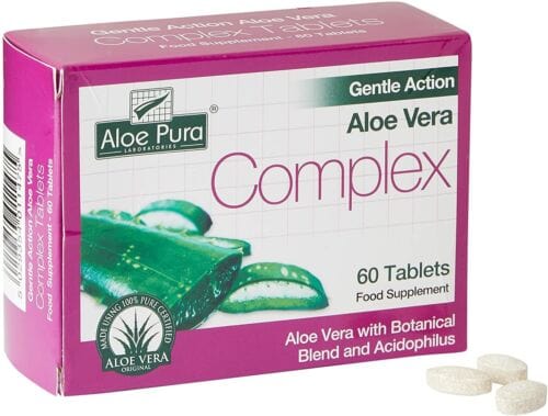 Aloe Pura Gentle Action Aloe Vera Complex 60 Stomach and Bowels