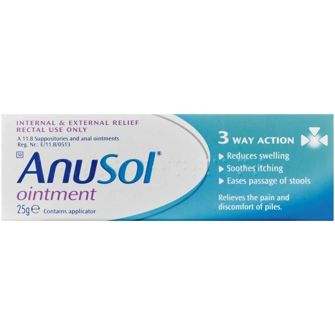 Anusol Ointment 25g Stomach and Bowels Anusol Ointment 25g | Relief for Internal & External Piles | Lir Pharmacy
