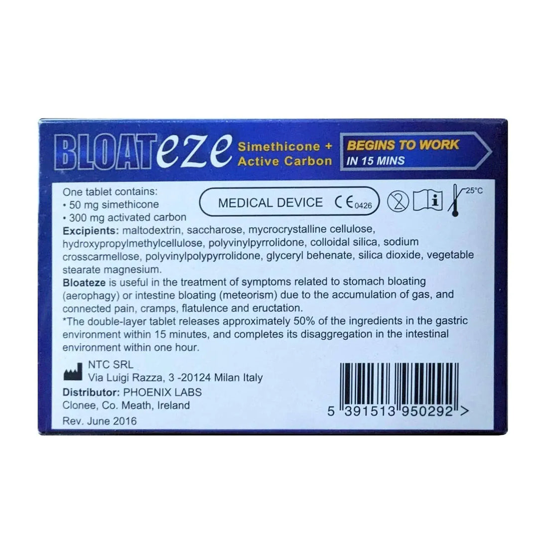 Bloateze Tablets 20 Stomach and Bowels Bloateze Tablets – Relief from Bloating &amp; Trapped Wind | 20 Tablets