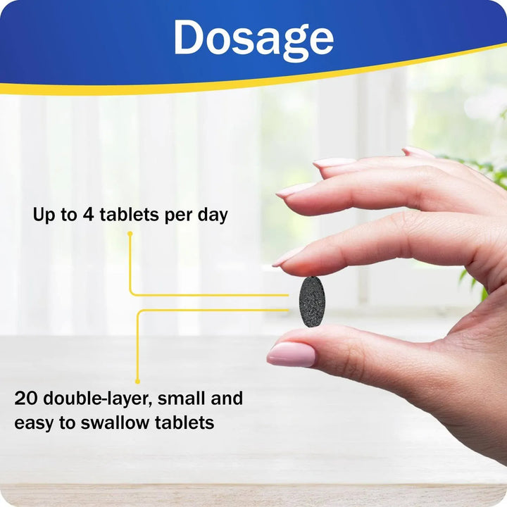 Bloateze Tablets 20 Stomach and Bowels Bloateze Tablets – Relief from Bloating &amp; Trapped Wind | 20 Tablets