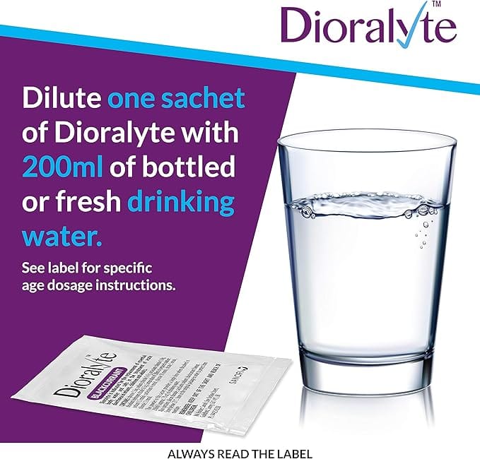 Dioralyte Rebalance Blackcurrant Sachets 20 Stomach and Bowels Dioralyte Blackcurrant Sachets 20 | Oral Rehydration Support Ireland