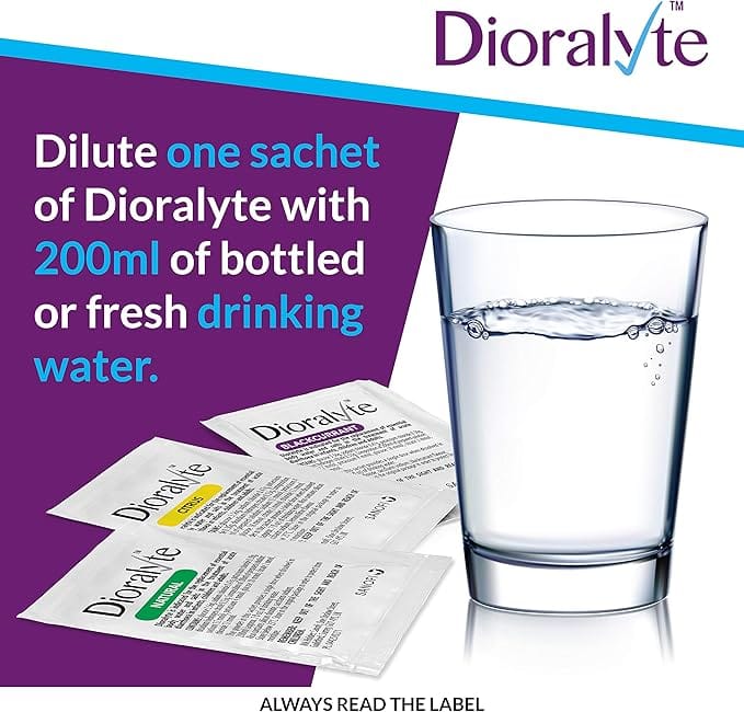Dioralyte Rebalance Blackcurrant Sachets 20 Stomach and Bowels Dioralyte Blackcurrant Sachets 20 | Oral Rehydration Support Ireland