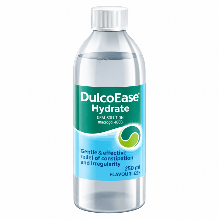 DulcoEase Hydrate Oral Solution 250ml Stomach and Bowels DulcoEase Hydrate Oral Solution 250ml | Stool Softener for Constipation