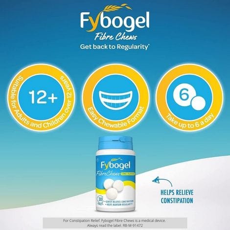 Fybogel Fibre Chews Citrus Flavour (60) Stomach and Bowels