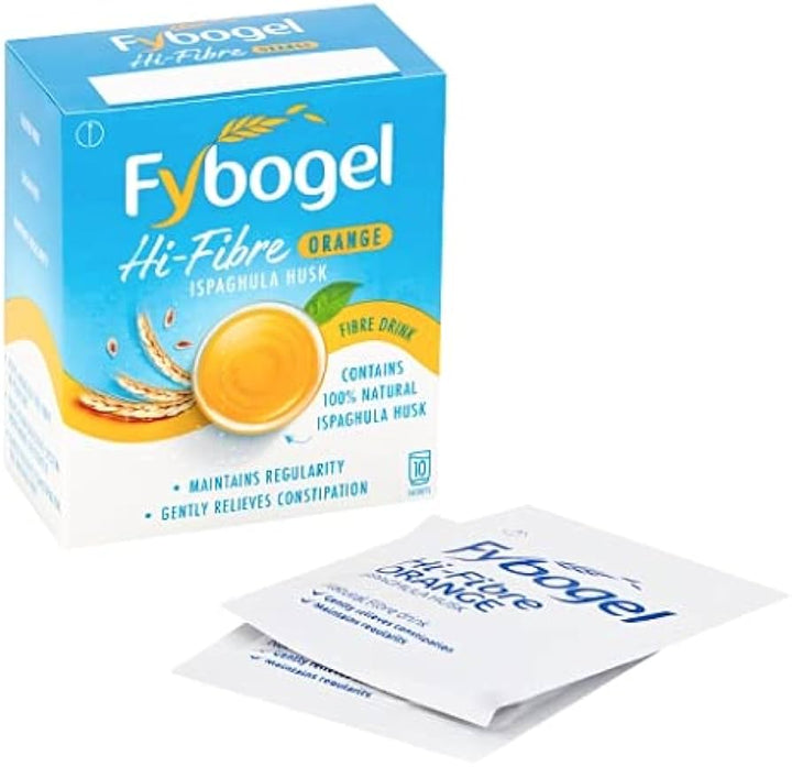 Fybogel Orange Natural Fibre Drink (10) Stomach and Bowels