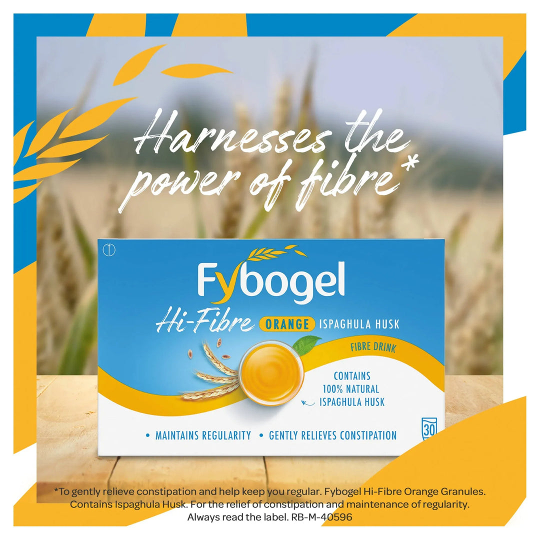 Fybogel Orange Natural Fibre Drink (30) Stomach and Bowels Fybogel Orange Natural Fibre Drink (30)