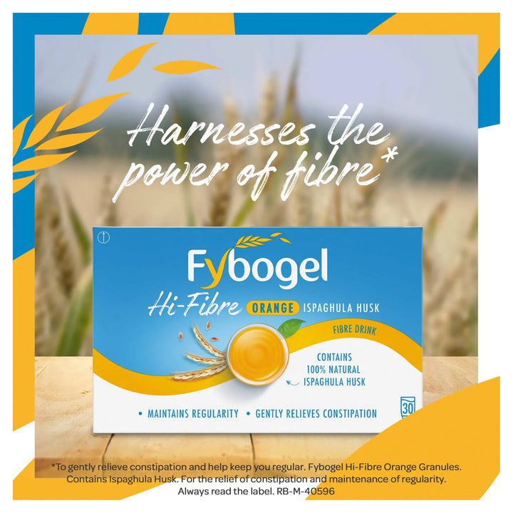 Fybogel Orange Natural Fibre Drink (30) Stomach and Bowels Fybogel Orange Natural Fibre Drink (30)