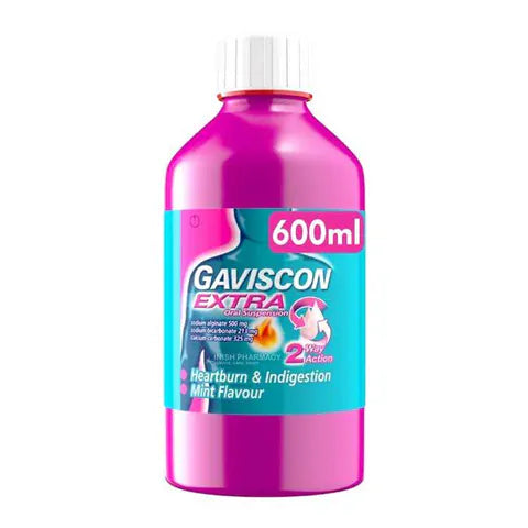Gaviscon Extra Suspension 600ml Stomach and Bowels Gaviscon Extra Suspension 600ml | Heartburn & Reflux Treatment