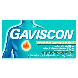 Gaviscon Peppermint Chewable Tablets (24) Stomach and Bowels