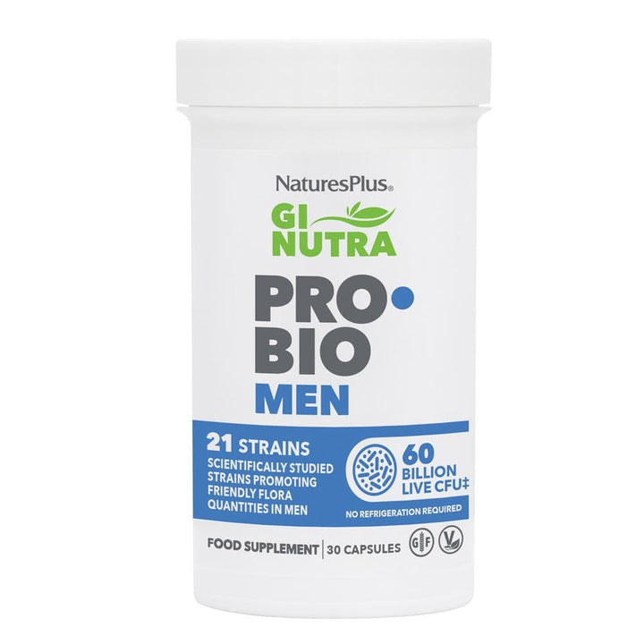 Natures Plus GI Natural Probiotic Men 30 Stomach and Bowels