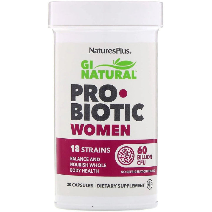 Natures Plus GI Natural Probiotic Women 30 Stomach and Bowels Natures Plus GI Natural Probiotic Women 30