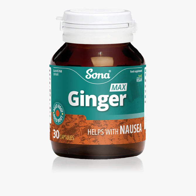 Sona Ginger Max Concentrated Ginger (30) Stomach and Bowels