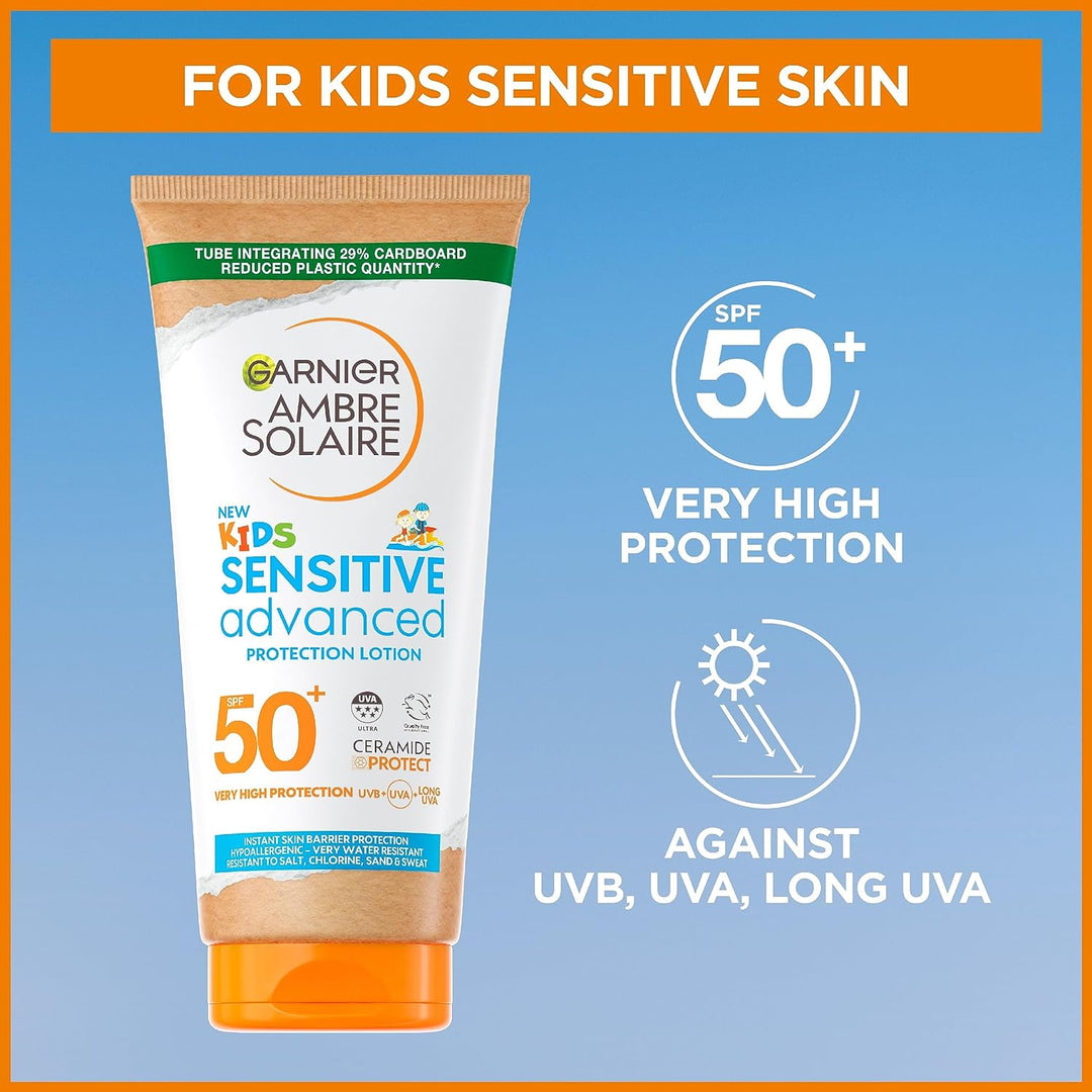 Ambre Solaire Kids Sensitive SunCream Lotion Spf50+ 175ml Suncare