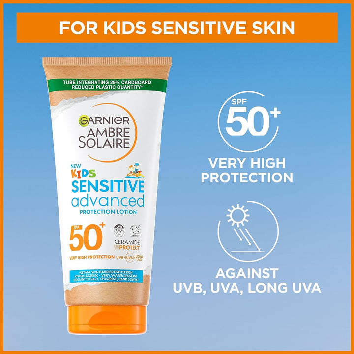 Ambre Solaire Kids Sensitive SunCream Lotion Spf50+ 175ml Suncare