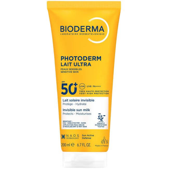Bioderma Photoderm Lait ULTRA SPF50+ 200ml Suncare Bioderma Photoderm Lait ULTRA SPF50+ 200ml | Sensitive Skin Sunscreen Ireland