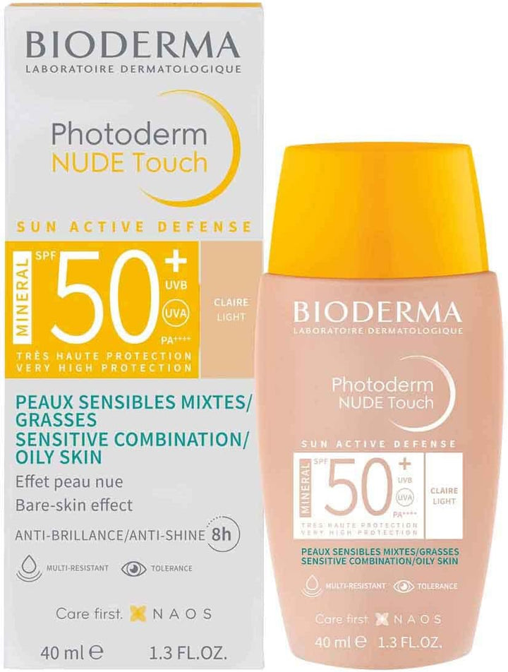 Bioderma Photoderm Nude Touch SPF 50+ Light (40ml) Suncare