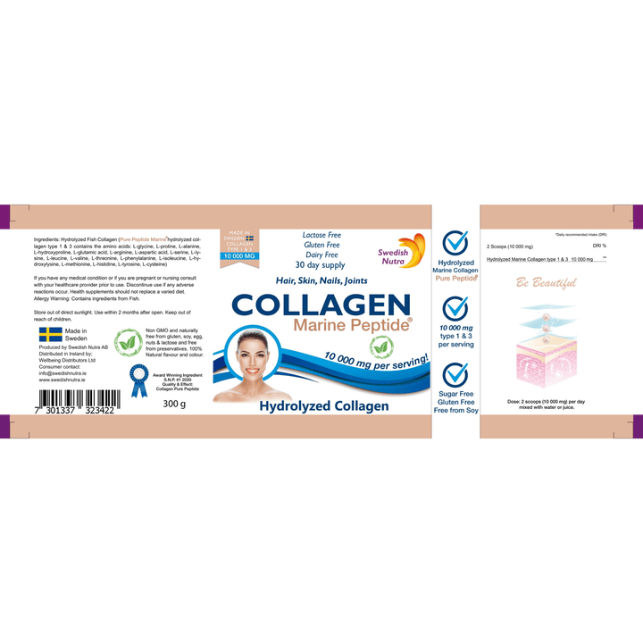 Swedish Nutra Marine Collagen Powder 300g