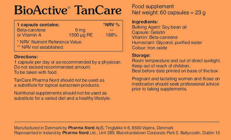 BioActive TanCare 60 Tanning