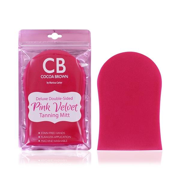 Cocoa Brown Deluxe Velvet Double Sided Tanning Mitt Tanning