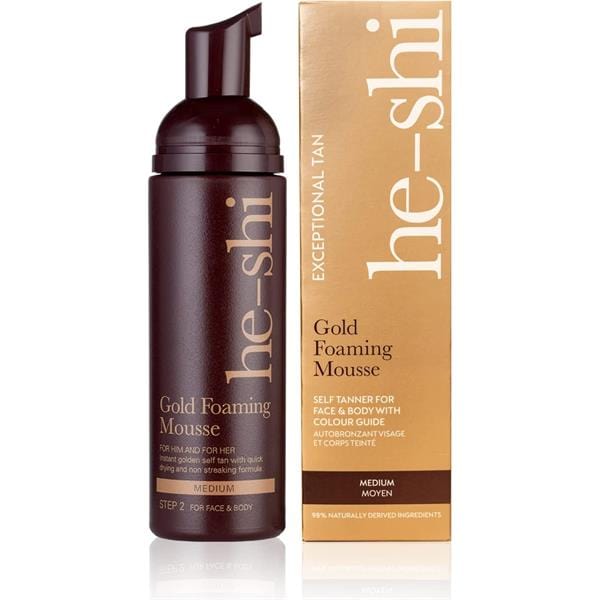 He-Shi Gold Foaming Mousse 150ml Tanning