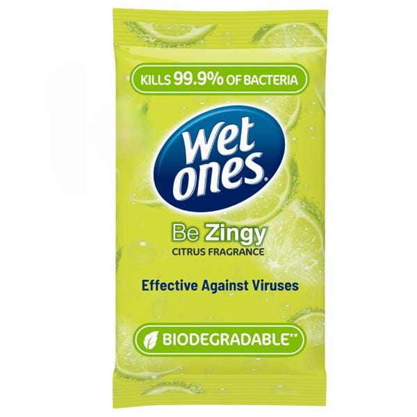 Wet OnesBe Zingy Travel Antibacterial Wipes - 12 Wipes Toiletries Wet OnesBe Zingy Travel Antibacterial Wipes - 12 Wipes