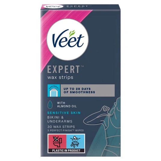 VEET EXPERT WAX STRIPS BIKINI SENS 30S