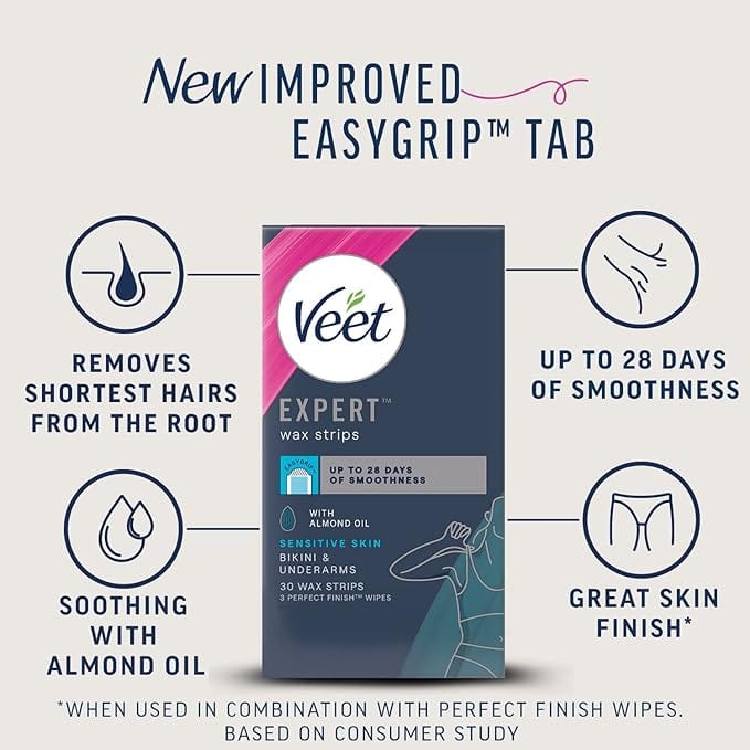 Veet Wax Strips Bikini Underarm 30 Lir Pharmacy