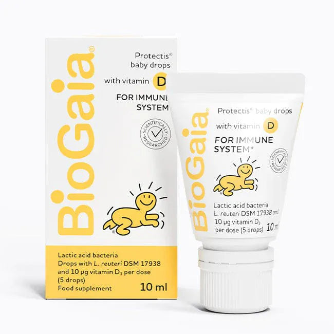 BioGaia Protectis Baby Drops with Vitamin D 10ml Vitamin D BioGaia Baby Drops with Vitamin D 10ml | Probiotic for Babies Ireland