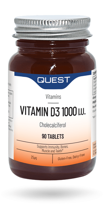 Quest Vitamin D3 1000IU Tablets (90) Vitamin D