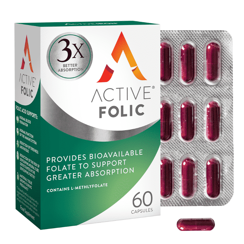 Active Folic 60 Capsules Vitamins & Supplements