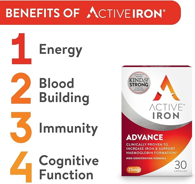 Active Iron Advance 30 Vitamins & Supplements