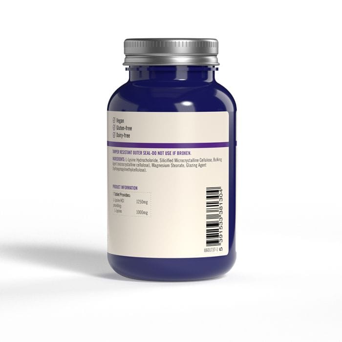 AYA L-Lysine 1000mg 60 Tablets Vitamins &amp; Supplements AYA L-Lysine 1000mg 60 Tablets | High Strength Amino Acid Ireland